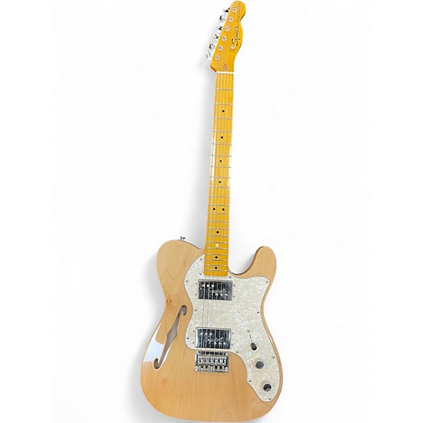 Used Squier Classic Vibe Telecaster Thinline Natural Hollow Body Electric Guitar