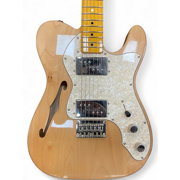 Used Squier Classic Vibe Telecaster Thinline Natural Hollow Body Electric Guitar