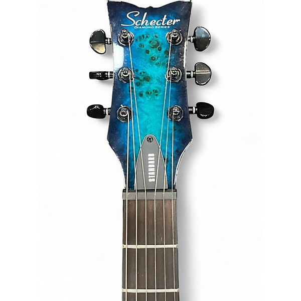 Used Schecter Guitar Research SOLO II STANDARD Blue Solid Body Electric Guitar