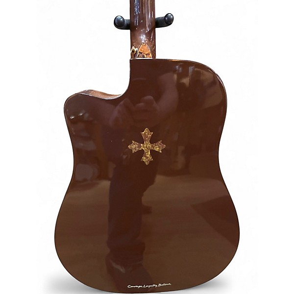 Used Randy Jackson Faith Collection Brown Acoustic Guitar