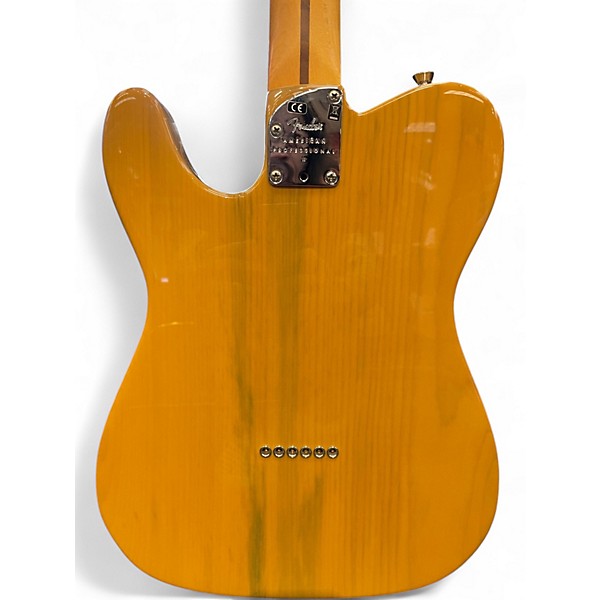 Used Fender American Professional II Telecaster Butterscotch Blonde Solid Body Electric Guitar