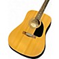 Used Fender FA100 Natural Acoustic Guitar