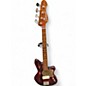 Used 2022 Offbeat Jackie O Bordeaux Glow Electric Bass Guitar thumbnail