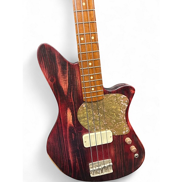 Used 2022 Offbeat Jackie O Bordeaux Glow Electric Bass Guitar