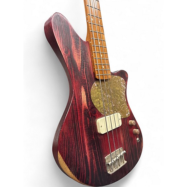 Used 2022 Offbeat Jackie O Bordeaux Glow Electric Bass Guitar