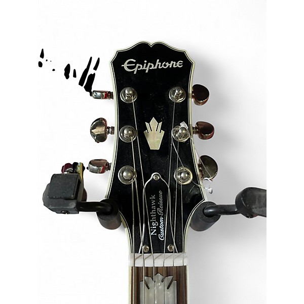 Used Epiphone Nighthawk Custom Reissue 3 Color Sunburst Solid Body Electric Guitar