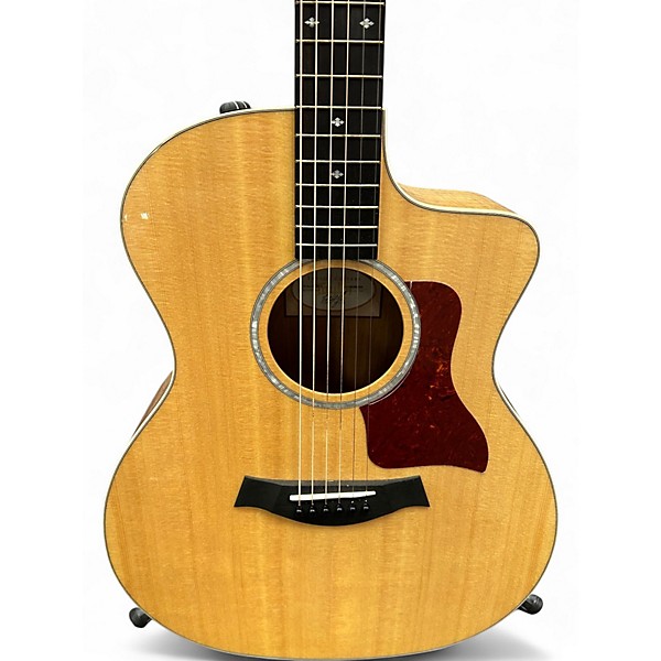 Used Taylor 214CE Deluxe Koa Natural Acoustic Electric Guitar