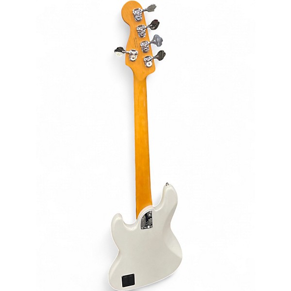 Used Fender American Ultra Jazz Bass V Antique White Electric Bass Guitar