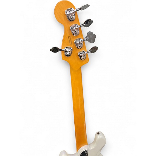 Used Fender American Ultra Jazz Bass V Antique White Electric Bass Guitar