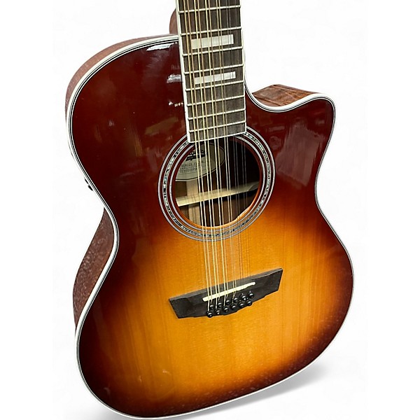 Used D'Angelico PREMIER FULTON 2 Color Sunburst 12 String Acoustic Electric Guitar