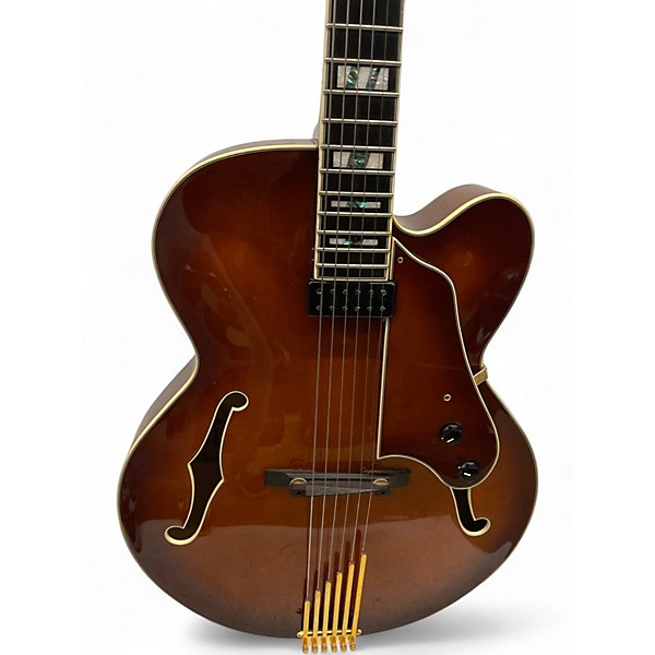 Used Ibanez af151f vls 1201 2 Color Sunburst Hollow Body Electric Guitar