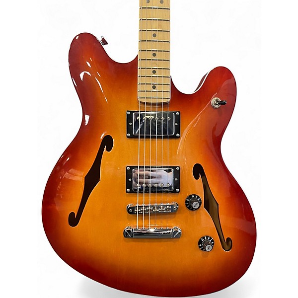 Used Squier Affinity Series Starcaster Hollow Sienna Sunburst Hollow Body Electric Guitar