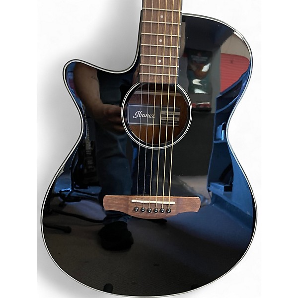 Used Ibanez AEG50L Black Acoustic Electric Guitar