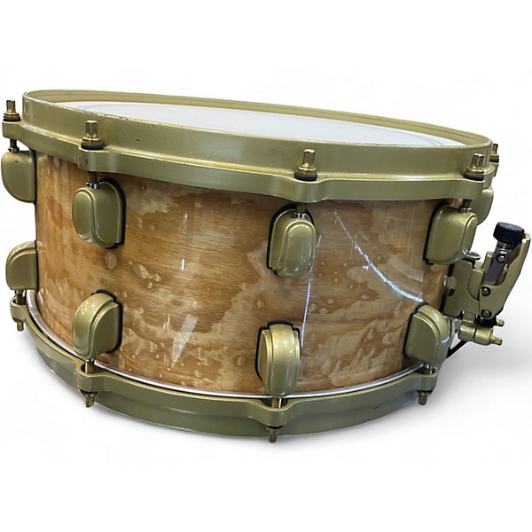 Used TAMA 6.5X14 Starclassic Snare BURL NATURAL Drum