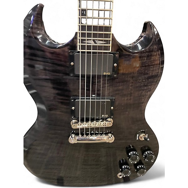 Used Gibson SG Supreme Trans Black Solid Body Electric Guitar