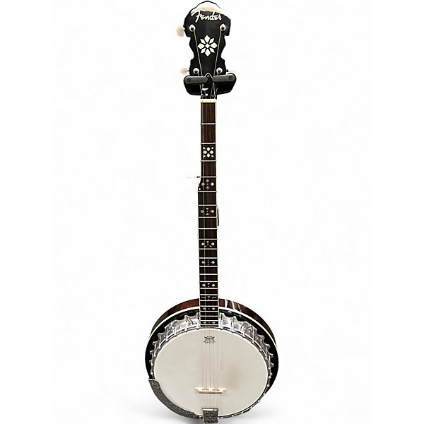 Used Fender Closed Back Banjo Vintage Natural Banjo