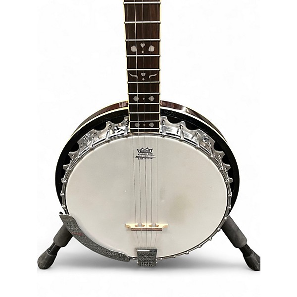 Used Fender Closed Back Banjo Vintage Natural Banjo