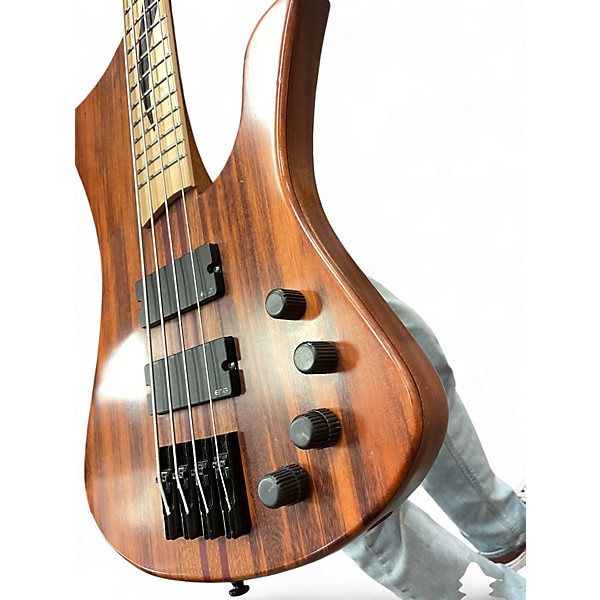 Used Mg Bass Extreman Worn Natural Electric Bass Guitar