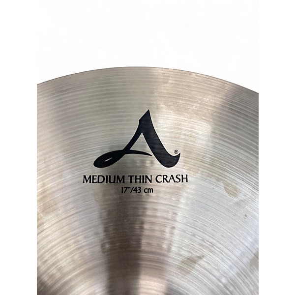 Used Zildjian 17in A Series Medium Thin Crash Cymbal