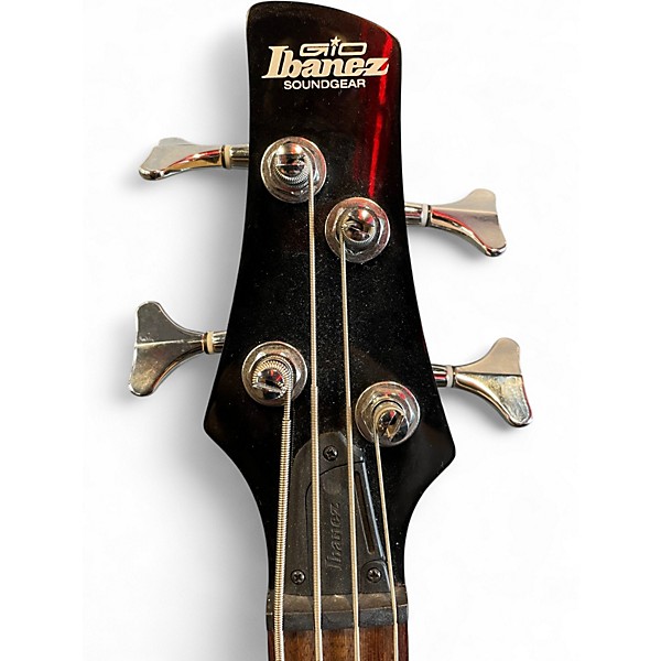 Used Ibanez GSR200 Trans Red Electric Bass Guitar