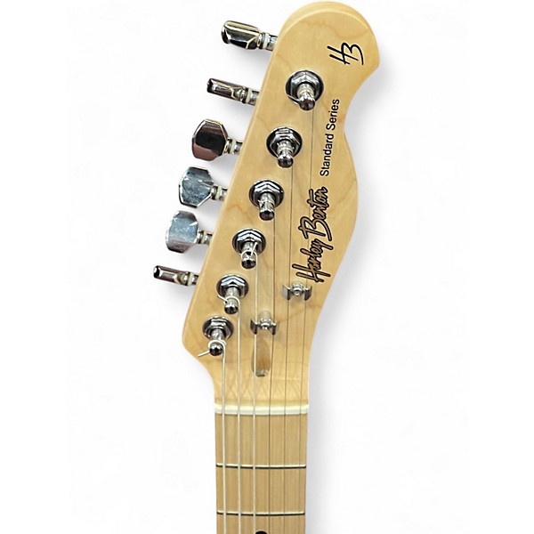 Used Harley Benton standard  Ice Blue Metallic Solid Body Electric Guitar