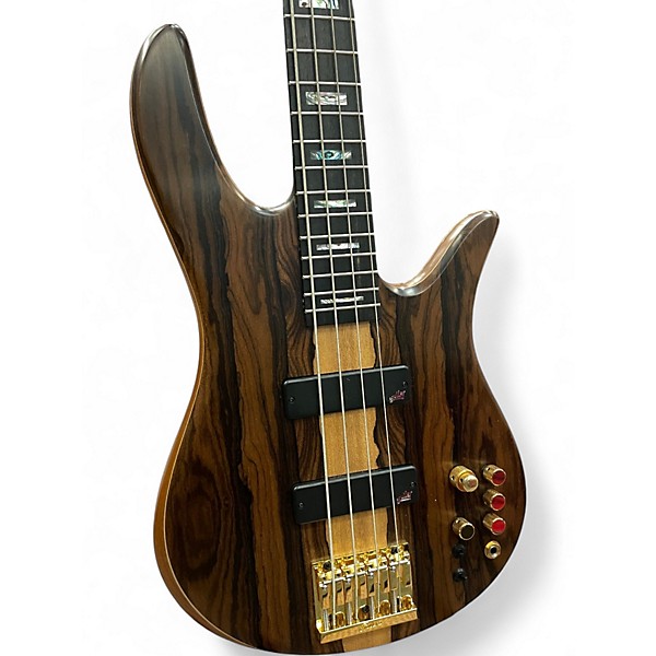 Used Fodera Monarch Elite roasted ash Electric Bass Guitar