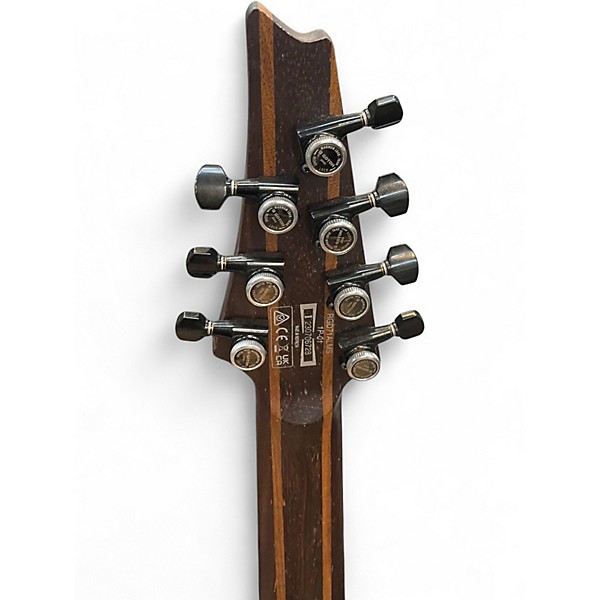 Used Ibanez rgd71alms axion label multi scale black aurora burst Solid Body Electric Guitar