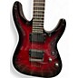 Used Schecter Guitar Research Demon 6 Crimson Red Burst Solid Body Electric Guitar thumbnail