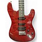 Used Fender American Deluxe Stratocaster QMT CHERRY RED Solid Body Electric Guitar