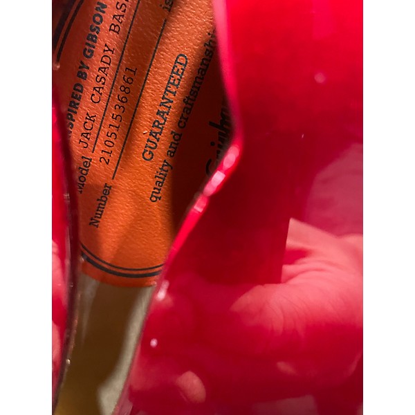 Used Epiphone Jack Casady Signature SPARKLING BURGUNDY Electric Bass Guitar