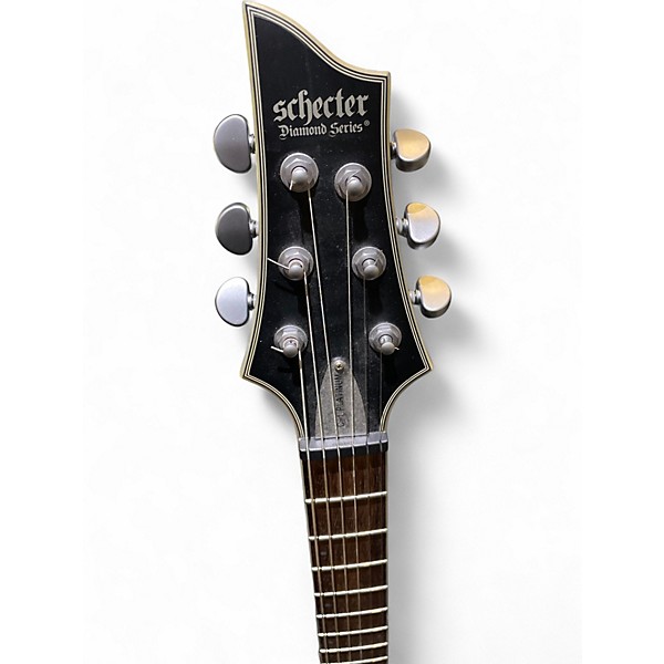 Used Schecter Guitar Research C1 Platinum TRANSLUCENT BLACK Solid Body Electric Guitar