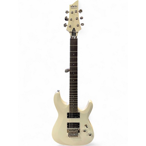 Used Schecter Guitar Research C6 FR DELUXE WHITE Solid Body Electric Guitar