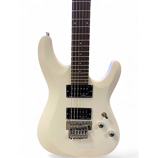 Used Schecter Guitar Research C6 FR DELUXE WHITE Solid Body Electric Guitar