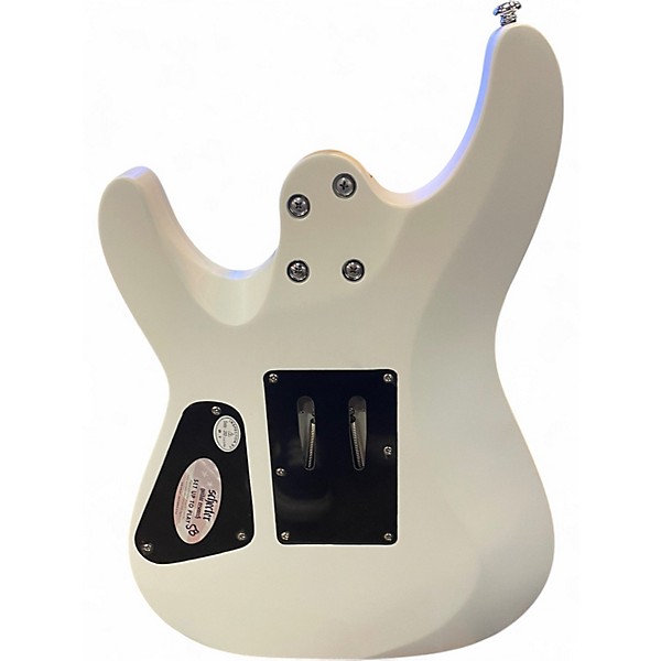 Used Schecter Guitar Research C6 FR DELUXE WHITE Solid Body Electric Guitar