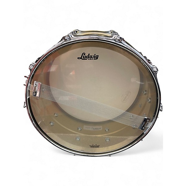 Used Ludwig 14X6.5 Acro Brass Brushed Brass Drum