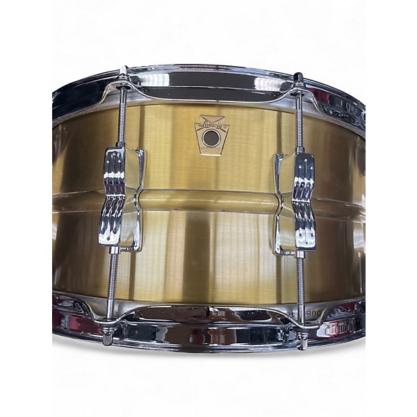 Used Ludwig 14X6.5 Acro Brass Brushed Brass Drum