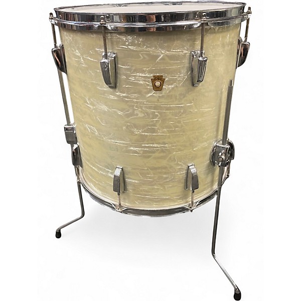 Vintage 1966 Ludwig 3 Piece Superclassic  White Marine Pearl Drum Kit