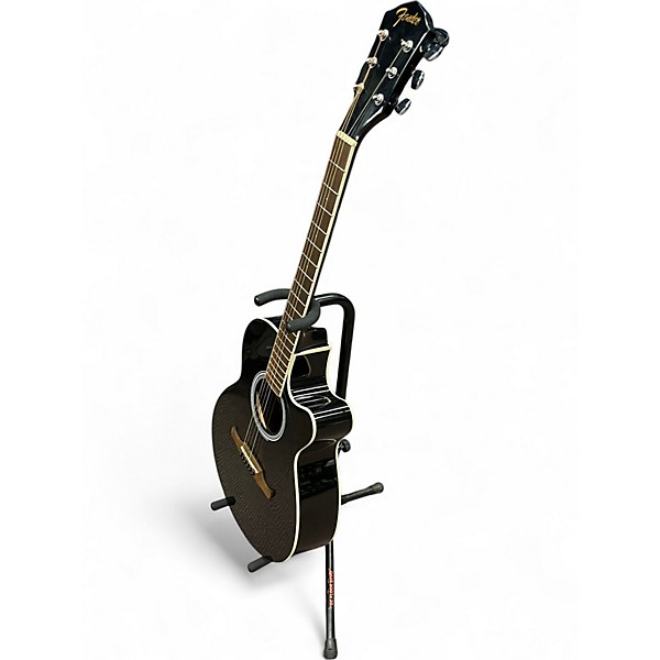 Used Fender FA135CE Concert Black Acoustic Electric Guitar