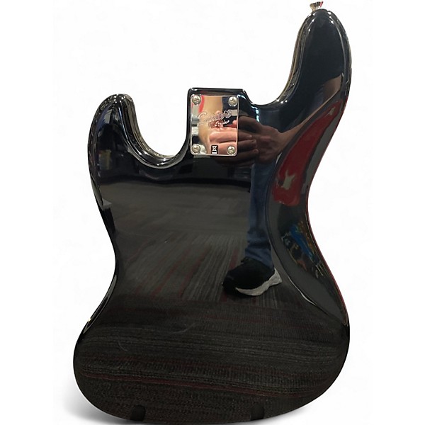 Used Squier Affinity Jazz Bass Black Electric Bass Guitar