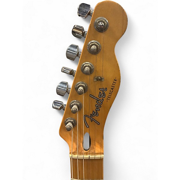Used Fender Road Worn Player Telecaster Black Solid Body Electric Guitar