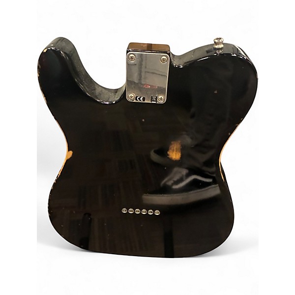Used Fender Road Worn Player Telecaster Black Solid Body Electric Guitar