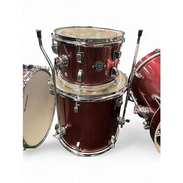 Used Ludwig 4 Piece Breakbeats By Questlove Red Sparkle Drum Kit