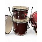 Used Ludwig 4 Piece Breakbeats By Questlove Red Sparkle Drum Kit