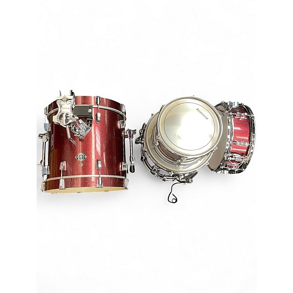 Used Ludwig 4 Piece Breakbeats By Questlove Red Sparkle Drum Kit