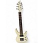 Used Schecter Guitar Research Demon 7 String White Solid Body Electric Guitar