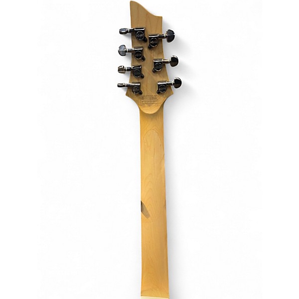 Used Schecter Guitar Research Demon 7 String White Solid Body Electric Guitar