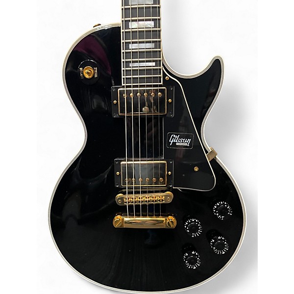 Used 2019 Gibson Les Paul Custom Black Solid Body Electric Guitar