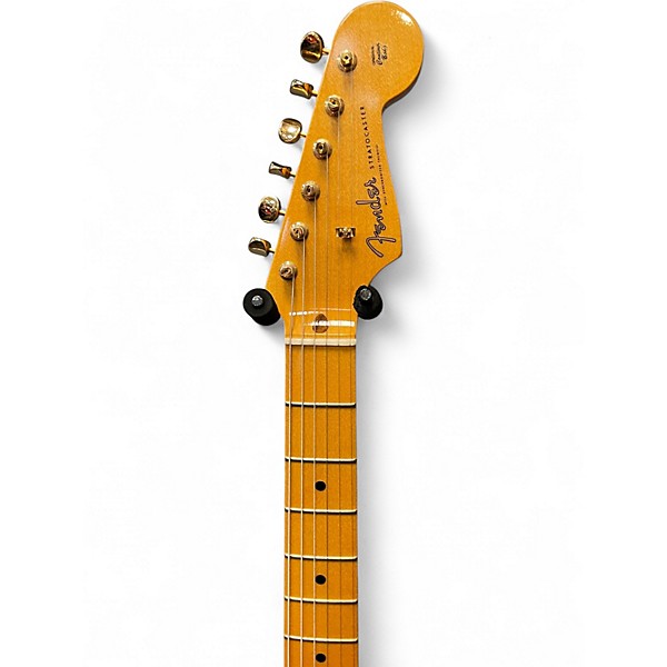 Used 2019 Fender vintage custom 57 stratocaster Trans White Solid Body Electric Guitar