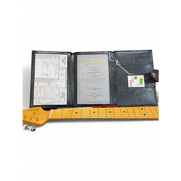 Used 2019 Fender vintage custom 57 stratocaster Trans White Solid Body Electric Guitar