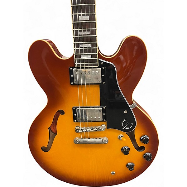 Used Epiphone DOT ES335 PRO IT 2 Tone Sunburst Hollow Body Electric Guitar